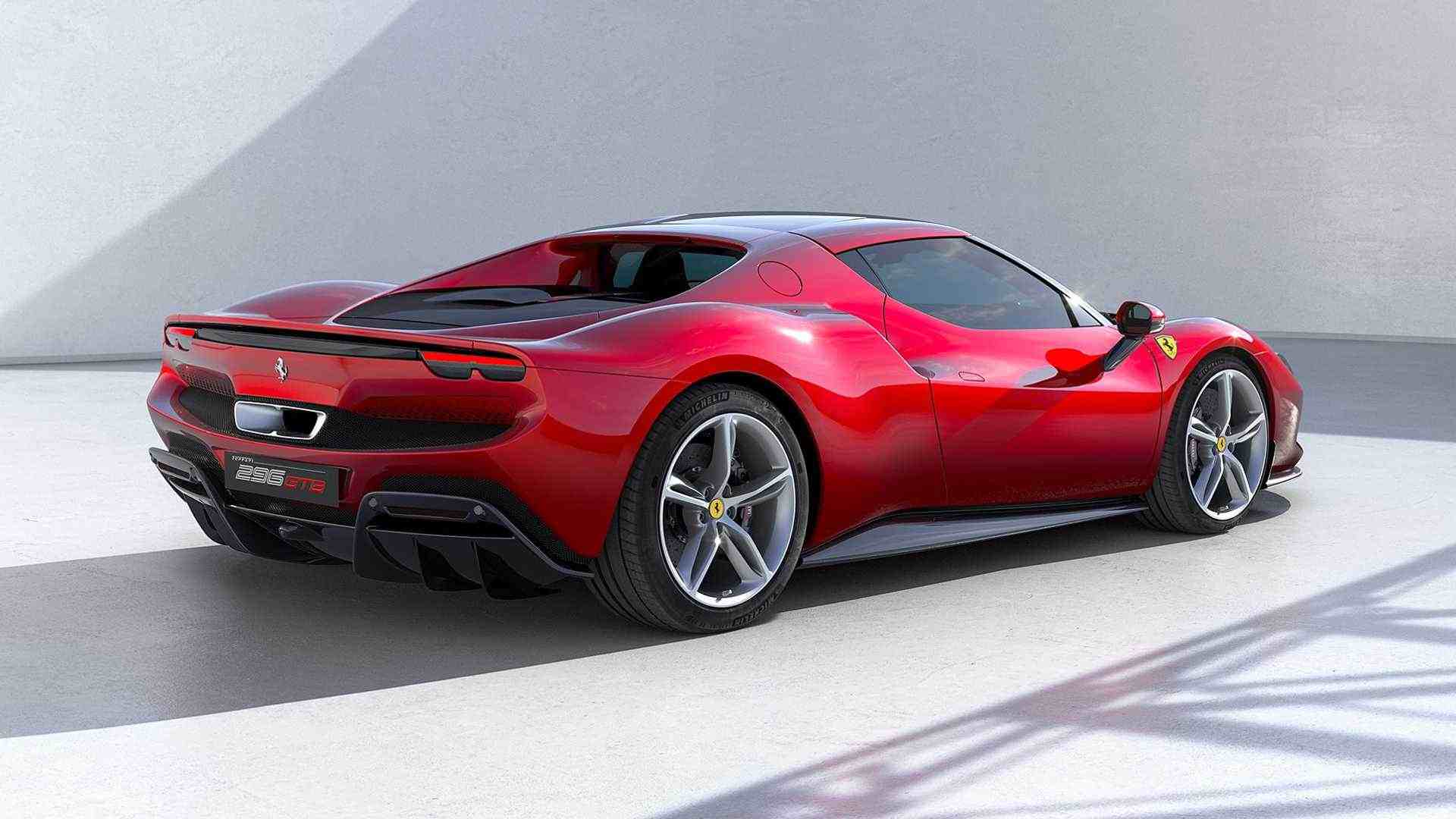 I kun elektrisk modus har Ferrari 296 GTB en rekkevidde på opptil 25 kilometer.  Bilde: Ferrari