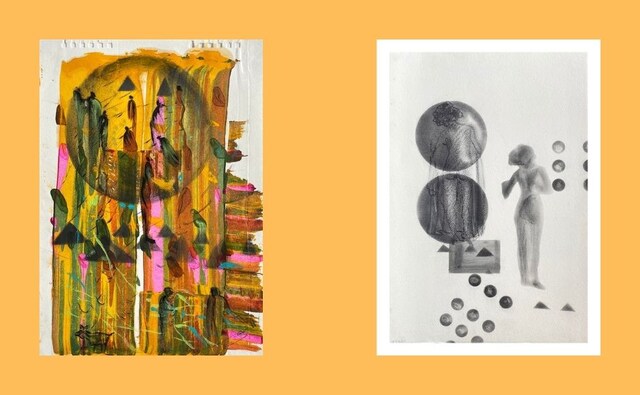 "Through my art, I’ve explored the many ways in which women are an integral part of society, family, and life itself," Jain says. Her works are like a second language which allows her to freely share long-forgotten episodes of her lifetime, her innermost feelings. Sometimes the same woman recurs in multiple artworks, and sometimes her presence is fleeting, though no less important. "The women in my artwork are you, they are me. They are in the stars, they are in the streets," adds Jain. "Through my art, I’ve explored the many ways in which women are an integral part of society, family, and life itself," Jain says. Her works are like a second language which allows her to freely share long-forgotten episodes of her lifetime, her innermost feelings. Sometimes the same woman recurs in multiple artworks, and sometimes her presence is fleeting, though no less important. "The women in my artwork are you, they are me. They are in the stars, they are in the streets," adds Jain.