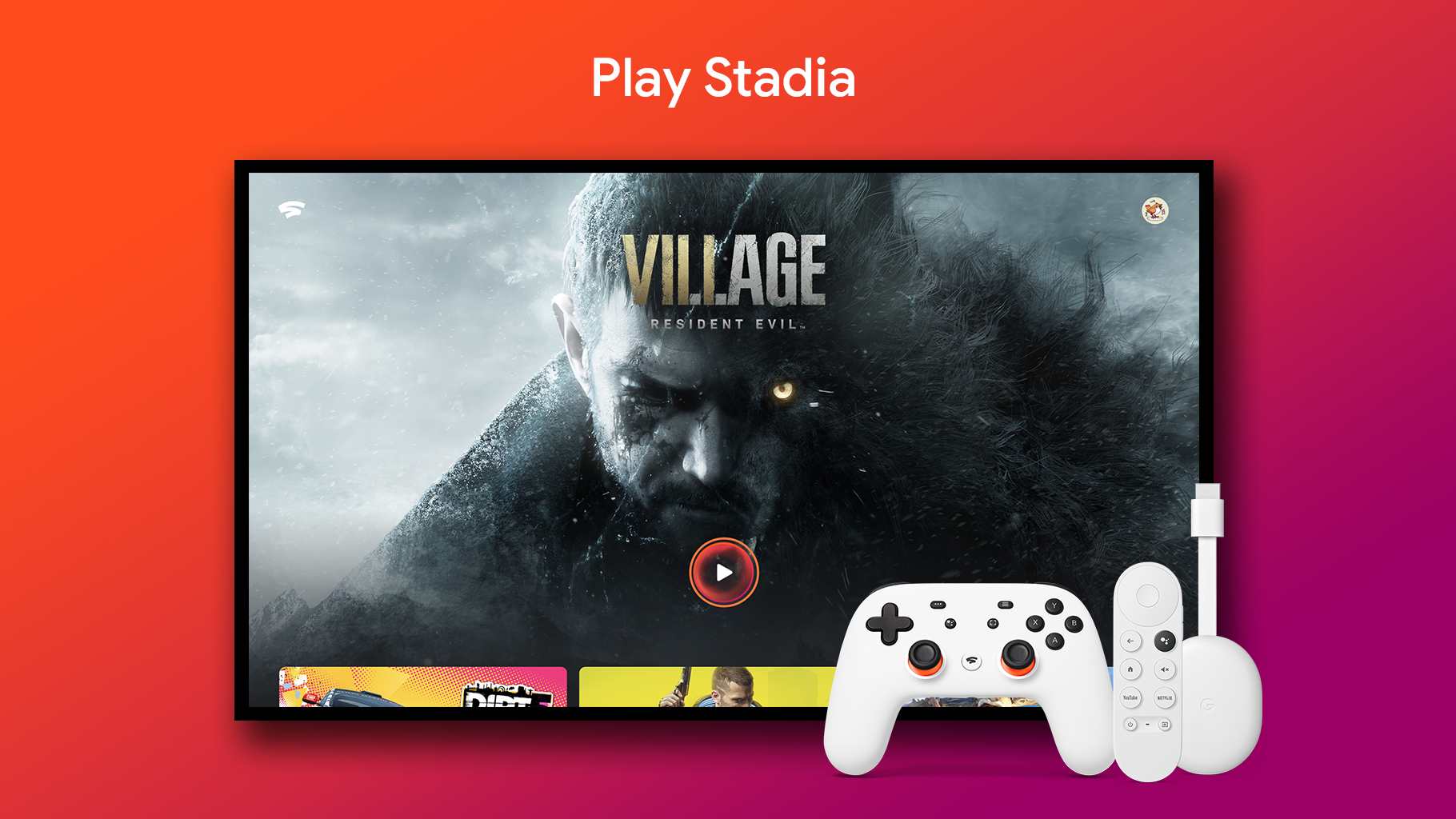 Google TV owners can get a discount on a Stadia controller till 30 July. Image: Google