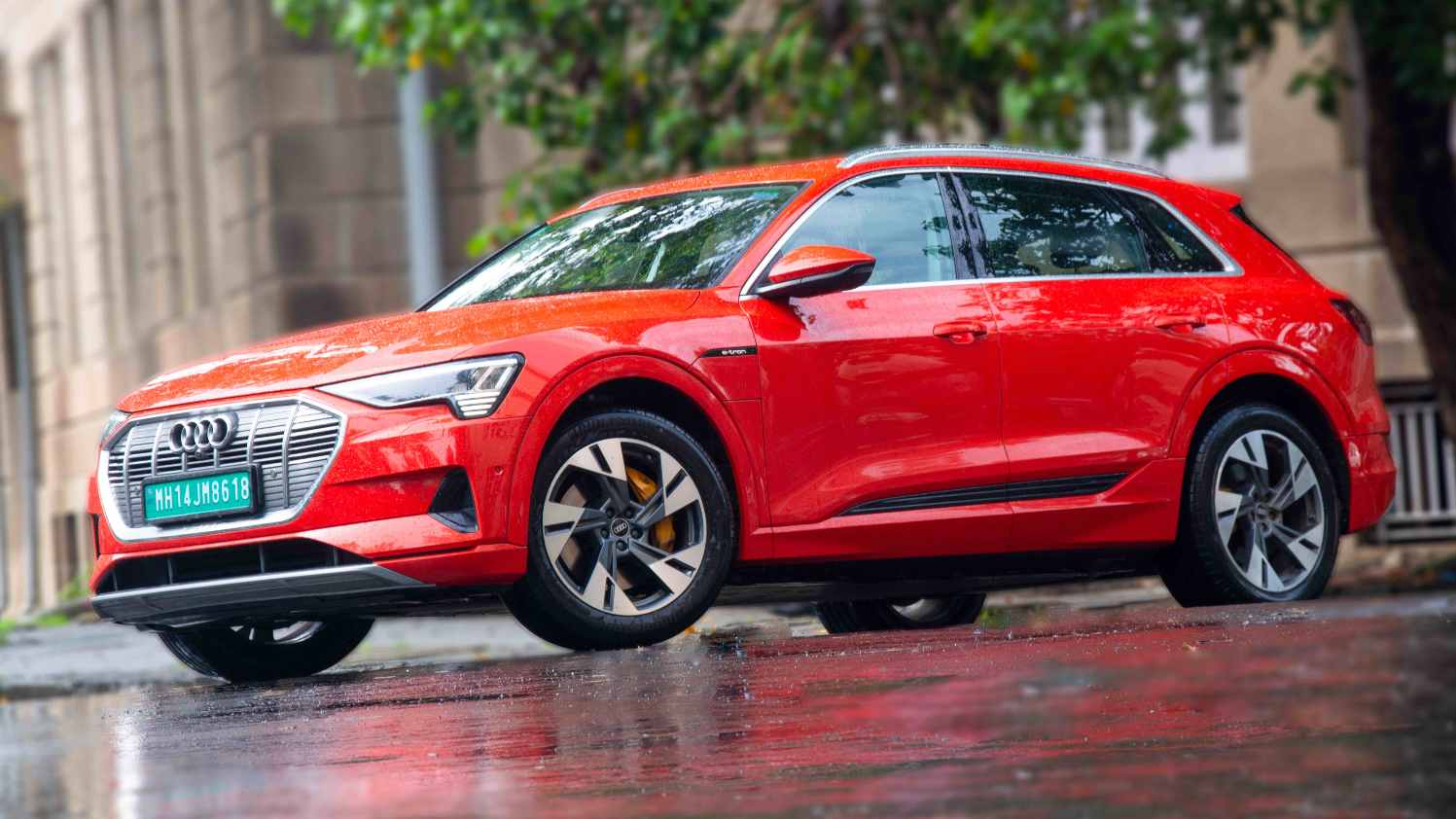 The Audi e-tron SUV will be available in '50' and '55' variants. Image: Audi India