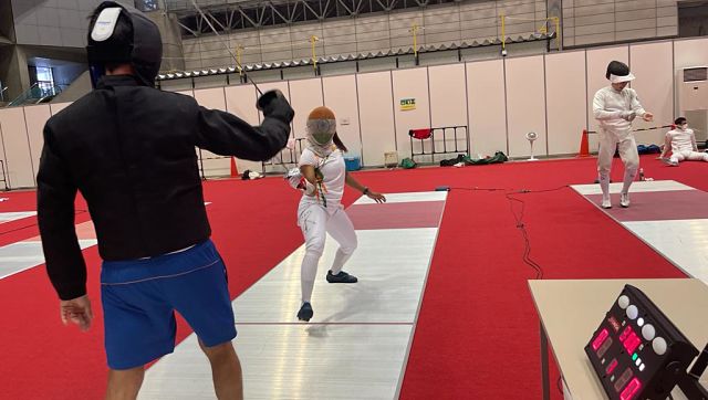 India's only fencer to qualify for Olympics Bhavani Devi is in full training mode at the Games Village. Learn more about here on our Olympics page. Image courtesy: Twitter/@Media_SAI
