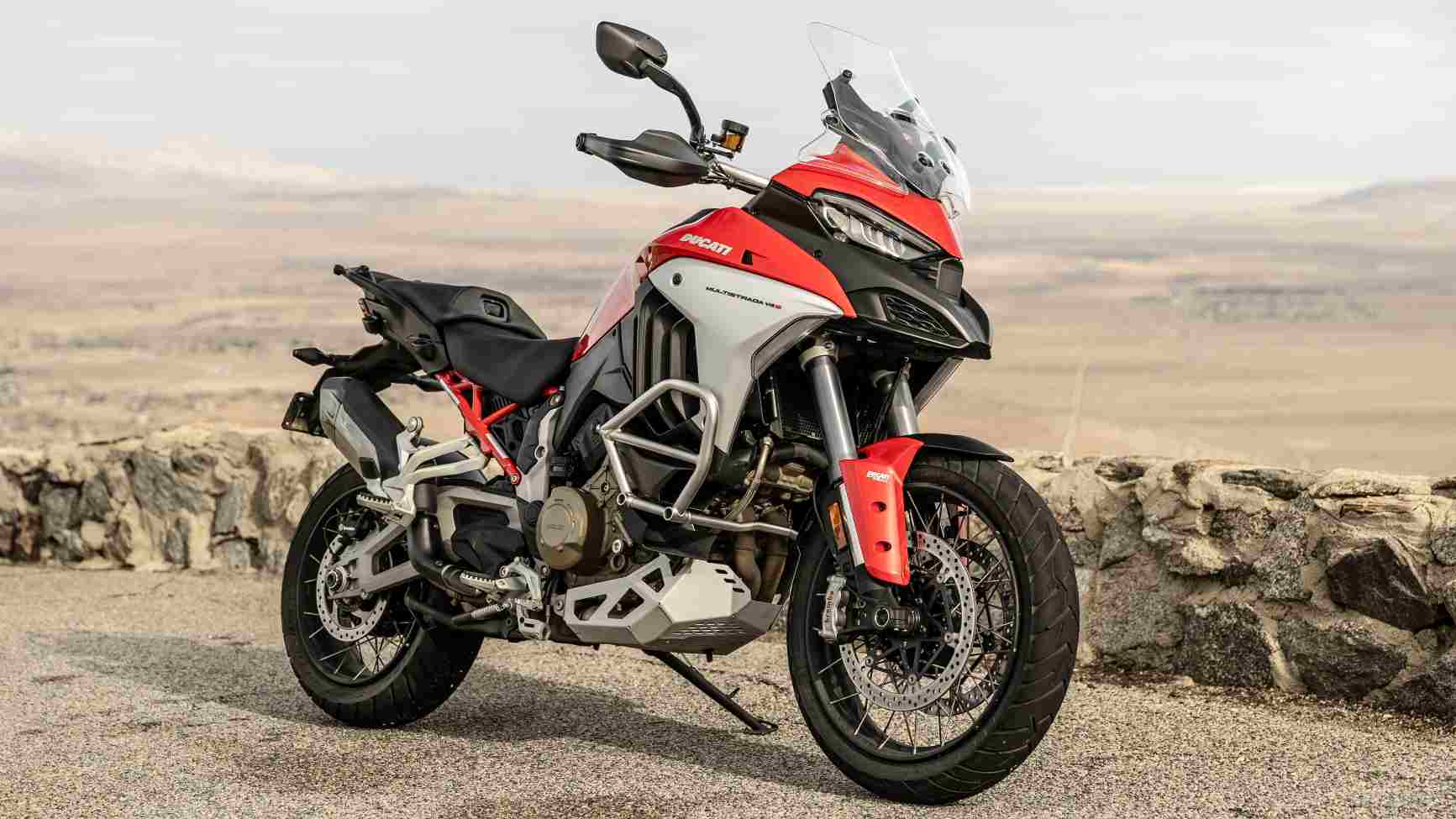 The Ducati Multistrada V4 is the first production motorcycle to feature a front and rear radar rider-assistance system. Image: Ducati