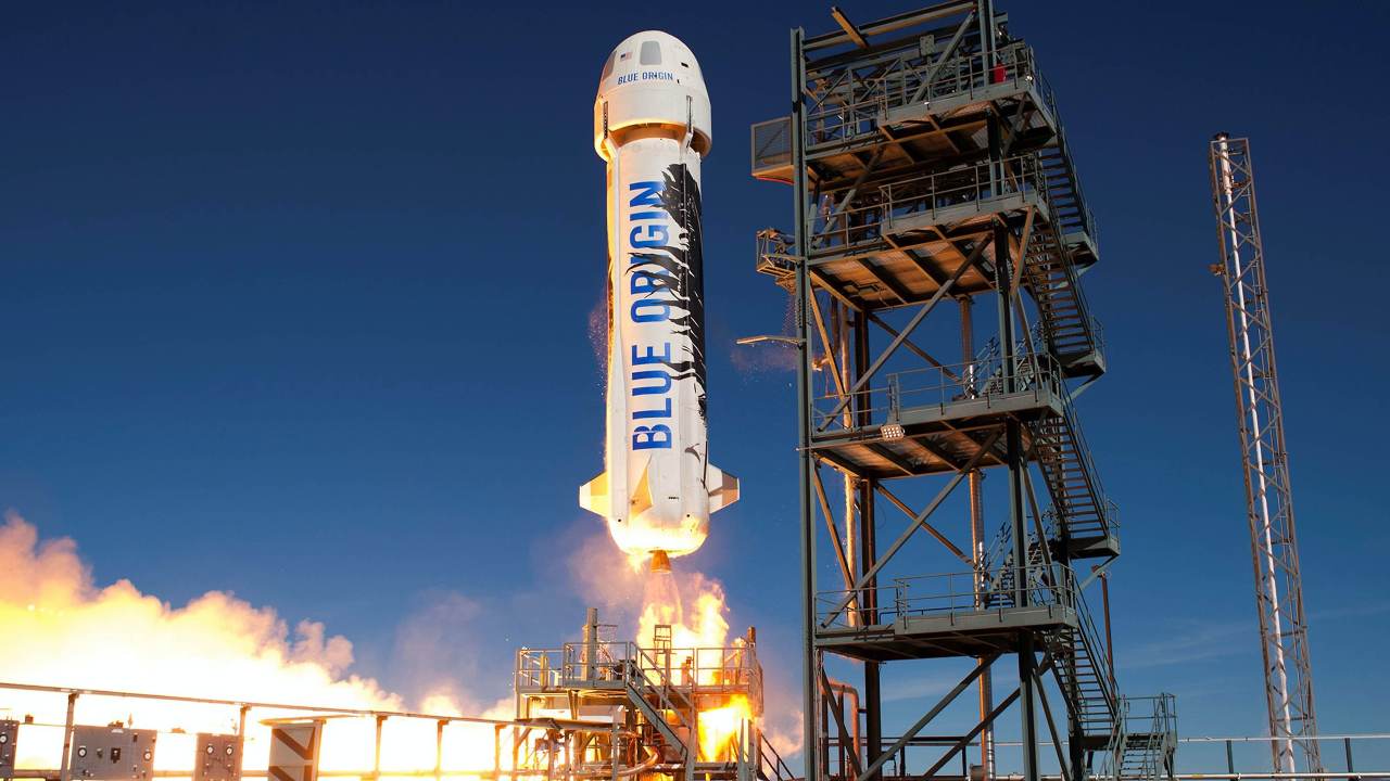 Blue Origin's New Shepherd rocket. Image credit: Blue Origin