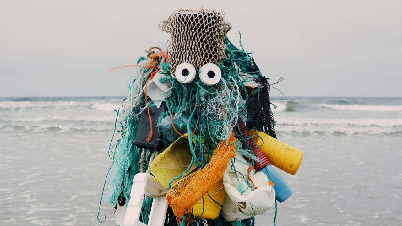 In Bretagne’s quaint village of Plouharnel, France, once the surfers leave for winter, sea currents fill the seaside with trash. An invasion of plastic monsters, if you will. Photo by Céline Bellanger (France)