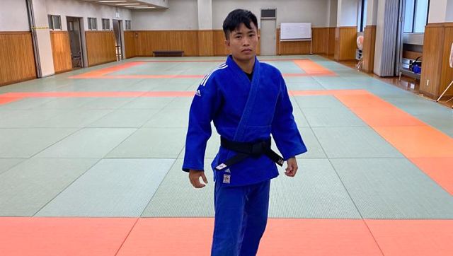 Here's glimpse from Judoka Shushila Devi's training session at the Kodokan International Judo Centre in the Olympics village. Image courtesy: Twitter/@Media_SAI