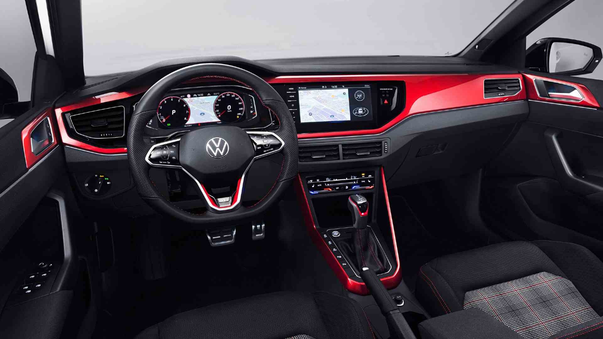 For 2022, the Volkswagen Polo GTI gets the 'Digital Cockpit' twin-screen setup. Image: Volkswagen