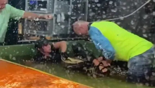 Guest comes to rescue after alligator bites handler during birthday party at Utah reptile park; watch video here Guest comes to rescue after alligator bites handler during birthday party at Utah reptile park; watch video here