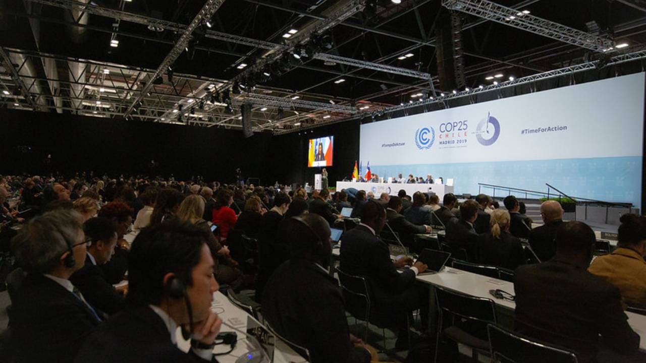 The official opening ceremony of the high-level segment of COP25. The next COP will be held at Glasgow in November 2021. Photo from UNFCCC/Flickr.
