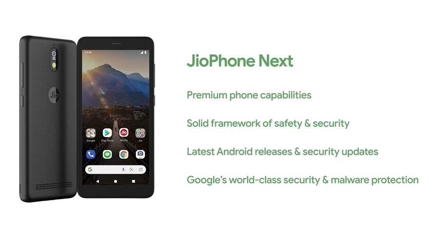 The JioPhone will receive the latest security updates from Google. Image: Google