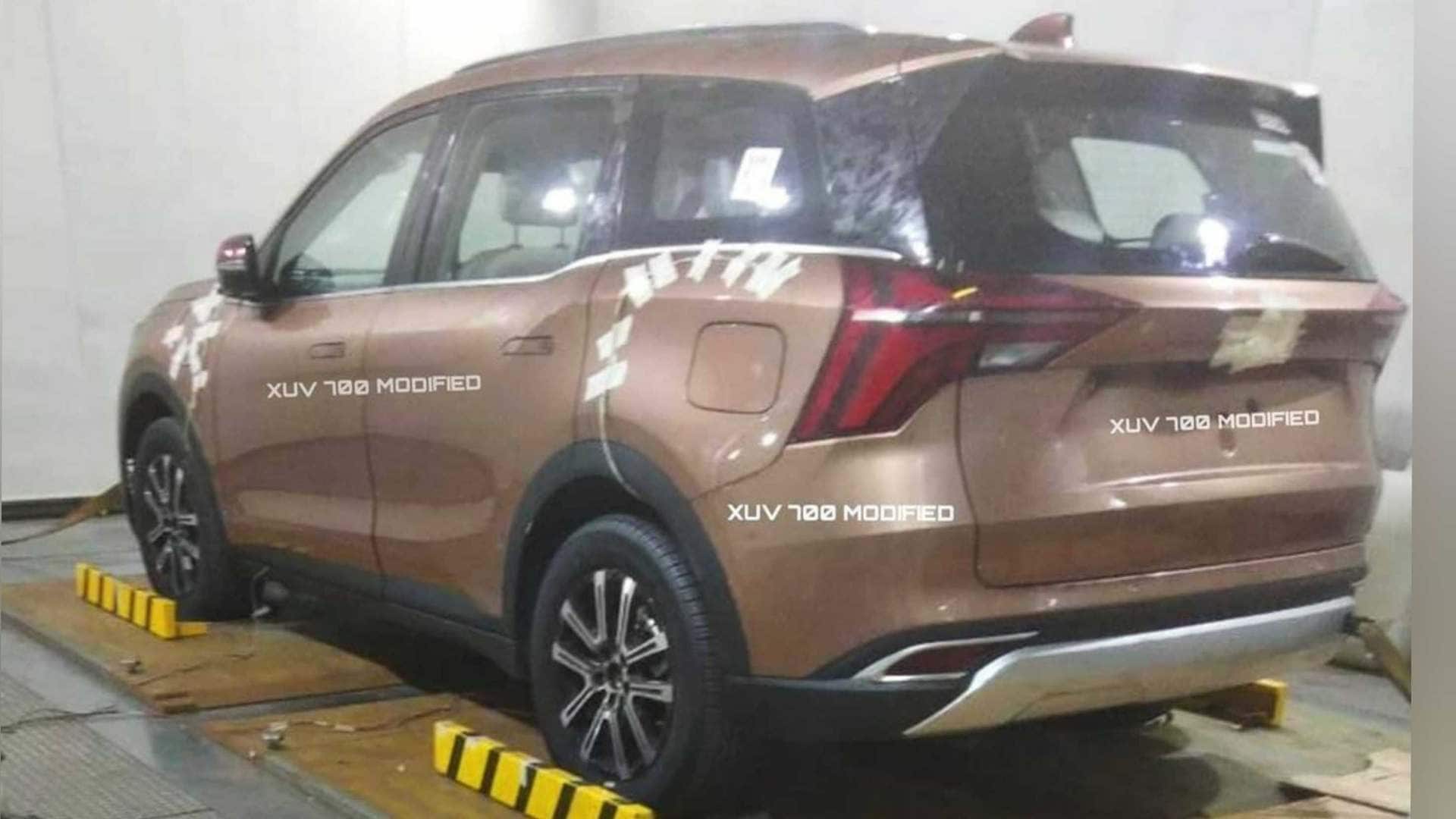 The Mahindra XUV700 is expected to debut sometime in August. Image: XUV700 Modified via Instagram