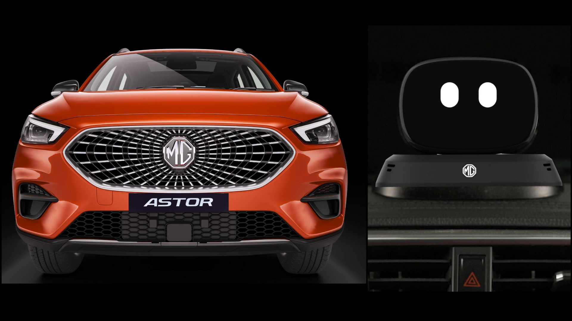 The MG Astor is the first SUV in India to feature an actual AI-powered robot inside the vehicle. Image: MG Motor India
