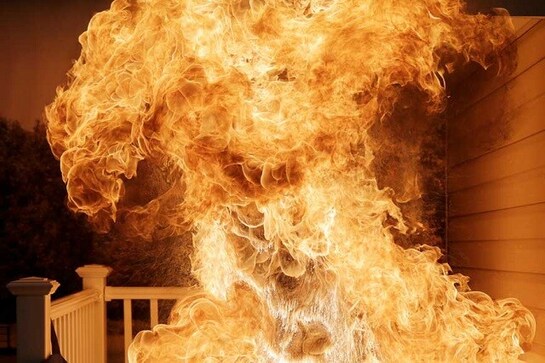Four dead after fire breaks out in a building in Delhi's Old Seemapuri area Four dead after fire breaks out in a building in Delhi's Old Seemapuri area