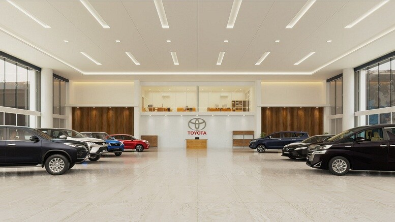 Buyers will be able to complete the entire purchase process using Toyota's virtual showroom function. Image: Toyota