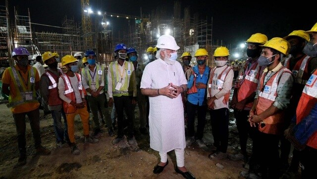 Prime Minister Narendra Modi pays visit to construction site of new Parliament building in Delhi, inspects work