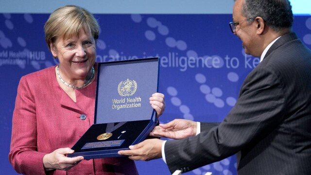 Angela Merkel innvier WHO Hub for Pandemic and Epidemic Intelligence for å analysere data om nye helsetrusler