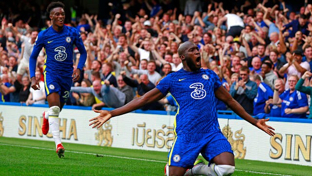 Premier League: Romelu Lukaku scores twice as Chelsea beat Aston Villa to stay unbeaten