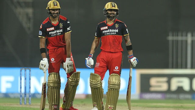 Virat Kohli and Devdutt Padikkal gave Royal Challengers Bangalore a flying start with a first-wicket partnership of 111 runs in 13 overs, setting the stage for a big finish. Sportzpics for IPL Virat Kohli and Devdutt Padikkal gave Royal Challengers Bangalore a flying start with a first-wicket partnership of 111 runs in 13 overs, setting the stage for a big finish. Sportzpics for IPL
