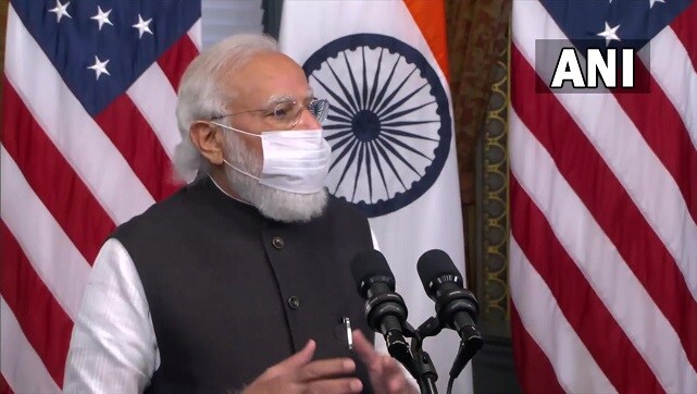 Modi noted that he had the opportunity to speak to Harris after she assumed the Vice Presidency. "One of our interactions happened when India was battling a very tough wave of COVID-19 infections. I recall your kind words of solidarity that time," Modi said. He also thanked the US for its help during the second wave of COVID-19. ANI Modi noted that he had the opportunity to speak to Harris after she assumed the Vice Presidency. "One of our interactions happened when India was battling a very tough wave of COVID-19 infections. I recall your kind words of solidarity that time," Modi said. He also thanked the US for its help during the second wave of COVID-19. ANI