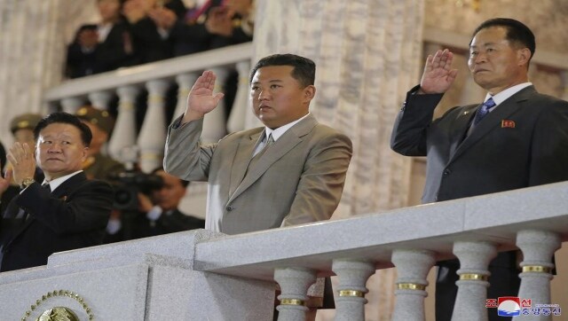 Slimmer Kim Jong-un helms subdued 73rd anniversary parade in North Korea's Pyongyang Slimmer Kim Jong-un helms subdued 73rd anniversary parade in North Korea's Pyongyang