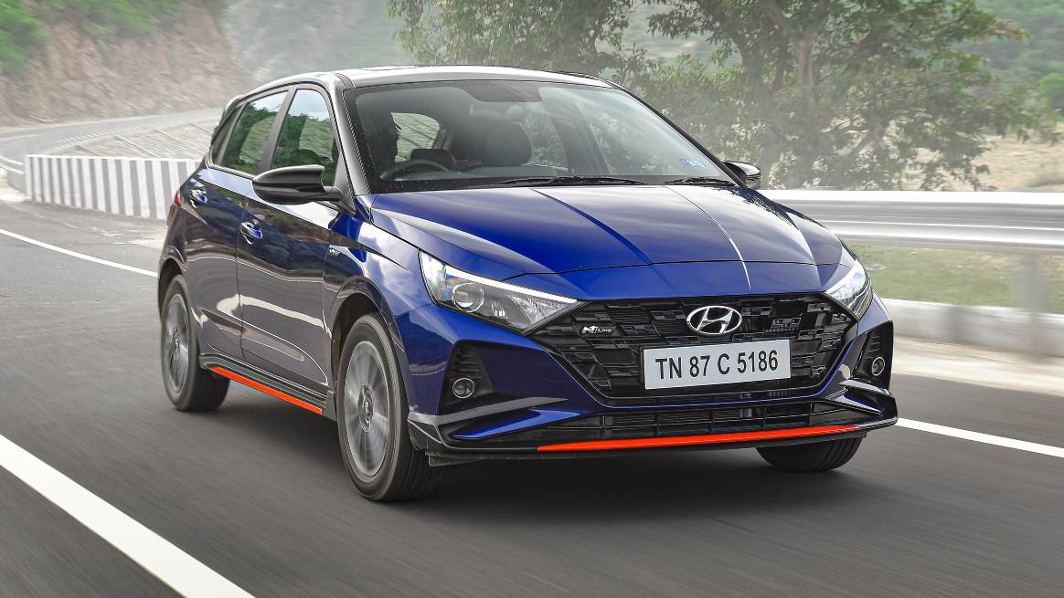 The i20 N Line feels quite confident to till around winding roads thanks to its solid steering feel. Image: Hyundai