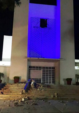 Civil Protection Authorities of Guerrero state said the quake caused rock falls and landslides onto roads. In some places, buildings including churches had been damaged owing to the strong tremors. AFP Civil Protection Authorities of Guerrero state said the quake caused rock falls and landslides onto roads. In some places, buildings including churches had been damaged owing to the strong tremors. AFP