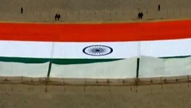 Gandhi Jayanti 2021: World’s largest Khadi national flag unveiled in Leh to mark occasion