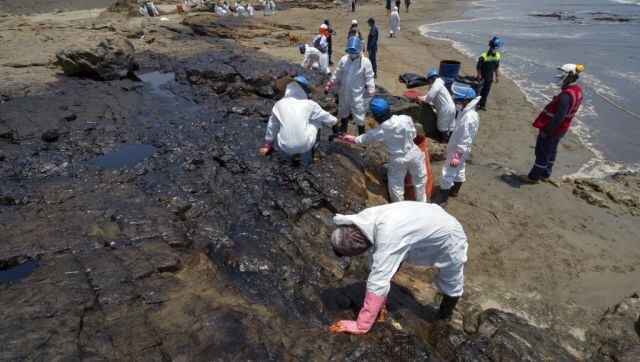 Undersea volcanic eruption in Tonga causes massive oil spill 11,000 km away in Peru Undersea volcanic eruption in Tonga causes massive oil spill 11,000 km away in Peru
