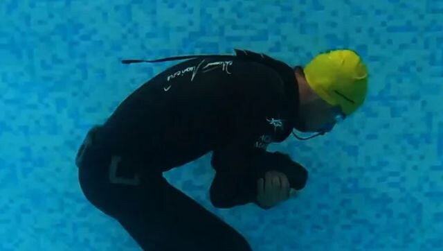 Croatian freediver Vitomir Maričić breaks record for longest underwater walk in single breath Croatian freediver Vitomir Maričić breaks record for longest underwater walk in single breath