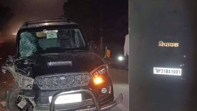 Lakhimpur Kheri: BJP MLA Yogesh Verma's runs over bike borne men, two die on spot Lakhimpur Kheri: BJP MLA Yogesh Verma's runs over bike borne men, two die on spot