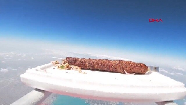 Watch | Turkish duo attempts to send kebab to space Watch | Turkish duo attempts to send kebab to space