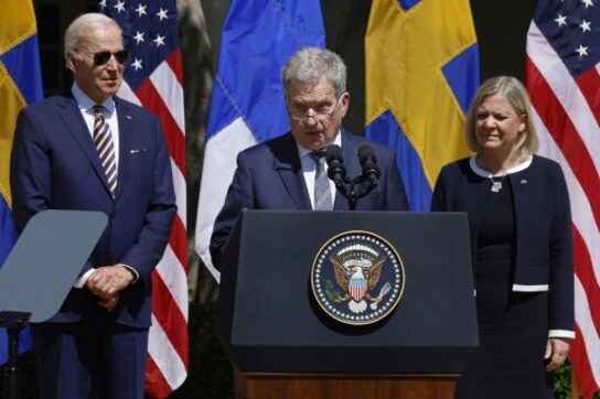 Biden backs NATO bids as he hosts leaders of Finland, Sweden at White House Biden backs NATO bids as he hosts leaders of Finland, Sweden at White House