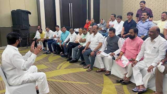 Eknath Shinde calls for one meet with rebel MLAs before returning to Mumbai after two weeks Eknath Shinde calls for one meet with rebel MLAs before returning to Mumbai after two weeks