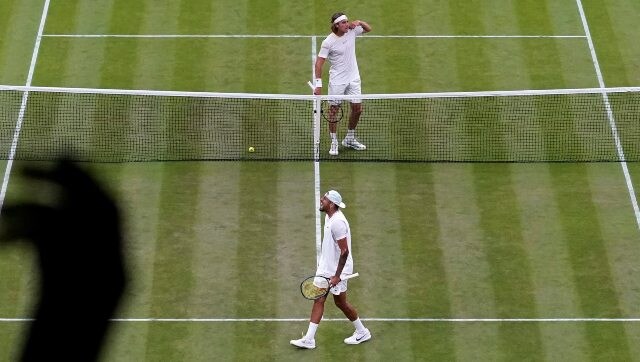 Watch: Nick Kyrgios brands Stefanos Tsitsipas ‘soft’ in reply to bullying accusation after fiery clash