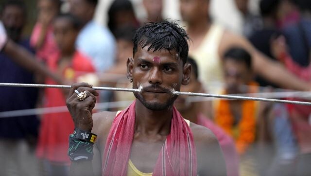 Not for the faint-hearted: Devotees pierce their cheeks, backs for Jammu pilgrimage Not for the faint-hearted: Devotees pierce their cheeks, backs for Jammu pilgrimage