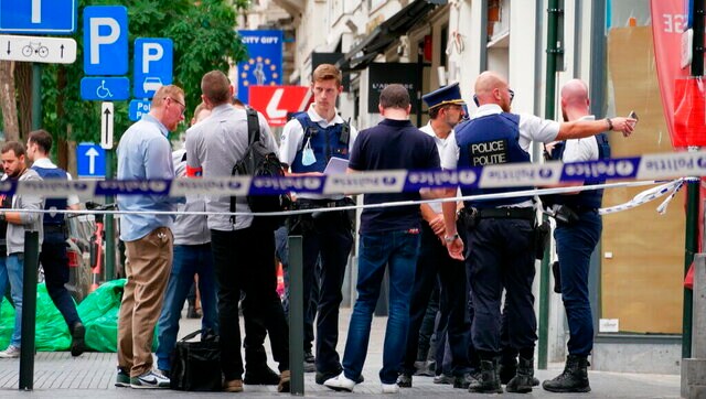 Brussels: Van driver ploughs through cafe terrace, injuring six; attack or accident yet to be ascertained Brussels: Van driver ploughs through cafe terrace, injuring six; attack or accident yet to be ascertained