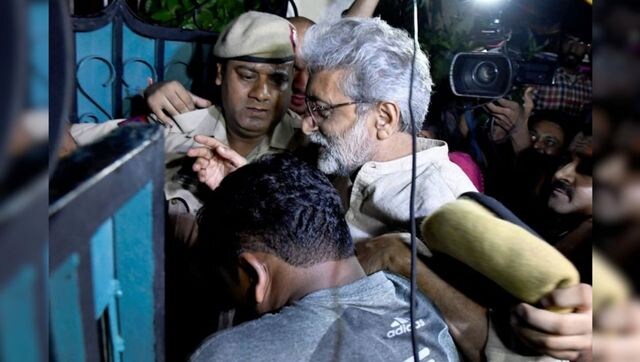 Gautam Navlakha walks out of prison, to be under house arrest for a month Gautam Navlakha walks out of prison, to be under house arrest for a month
