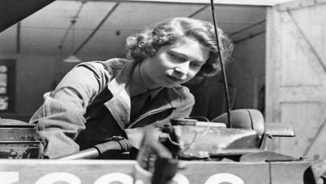 Princess Elizabeth II taking out the plugs of a car during her training at the Auxiliary Territorial Service – the women’s army service of Britain. Before becoming a queen, she played an active role in the Second World War. As the German bombing reached the Buckingham Palace in 1940, Elizabeth II and her sister Princess Margaret were moved to Windsor Castle. During this time, she delivered a speech to other children who had been evacuated from their homes. By 1945, the future Queen of England, had joined ATS where she was trained as a car mechanic. AFP Princess Elizabeth II taking out the plugs of a car during her training at the Auxiliary Territorial Service – the women’s army service of Britain. Before becoming a queen, she played an active role in the Second World War. As the German bombing reached the Buckingham Palace in 1940, Elizabeth II and her sister Princess Margaret were moved to Windsor Castle. During this time, she delivered a speech to other children who had been evacuated from their homes. By 1945, the future Queen of England, had joined ATS where she was trained as a car mechanic. AFP