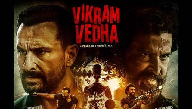 Vikram Vedha trailer: Hrithik aces the never seen before anti-hero and a badass character 维克拉姆·维达预告片:Hrithik是一个从未见过的反英雄和坏蛋角色