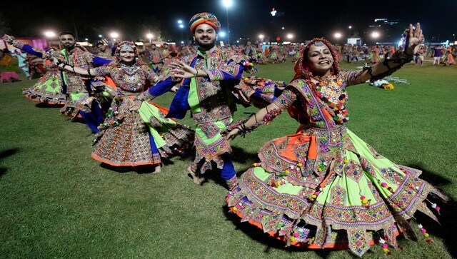 Indians wearing traditional attire performs garba, the traditional dance of Gujarat state during a Navratri festival celebration in Ahmedabad. According to a report by Hindustan Times, People perform Garba barefoot to pay respect to the earth, the sacred mother of all, on which all forms of humanity walk. AP Indians wearing traditional attire performs garba, the traditional dance of Gujarat state during a Navratri festival celebration in Ahmedabad. According to a report by Hindustan Times, People perform Garba barefoot to pay respect to the earth, the sacred mother of all, on which all forms of humanity walk. AP