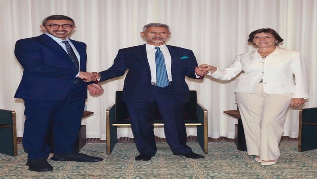 First ever trilateral meeting between India, France and UAE at the sidelines of UN General Assembly session