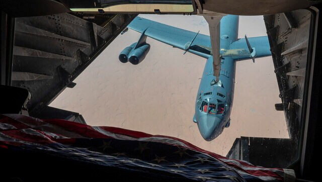 US military flies nuclear-capable bombers over Middle East amid tensions with Tehran US military flies nuclear-capable bombers over Middle East amid tensions with Tehran