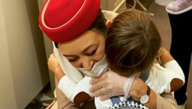 Watch: Air hostess mom welcomes little son onboard, moment melts hearts Watch: Air hostess mom welcomes little son onboard, moment melts hearts