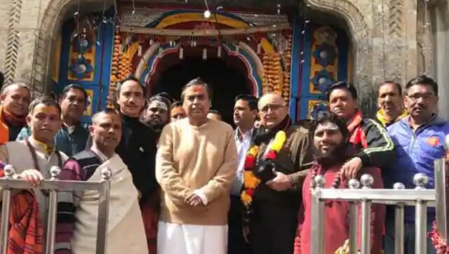 Mukesh Ambani prays at Badrinath, Kedarnath; donates Rs 5 crore Mukesh Ambani prays at Badrinath, Kedarnath; donates Rs 5 crore