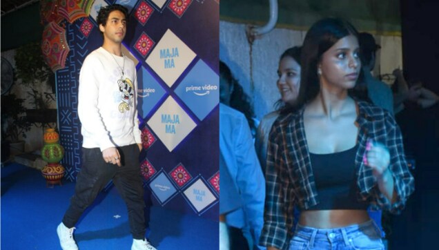 Aryan Khan and Suhana Khan make grand entrance at Maja Ma's special screening Aryan Khan and Suhana Khan make grand entrance at Maja Ma's special screening