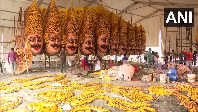 Artisans in Raipur prepare an effigy of Raavan at a workshop. While the festival is most commonly called Dussehra, it is also called Vijayadashami in some parts of the country. ANI Artisans in Raipur prepare an effigy of Raavan at a workshop. While the festival is most commonly called Dussehra, it is also called Vijayadashami in some parts of the country. ANI