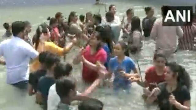 Viral video: People play dandiya in swimming pool, internet slams clip