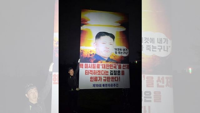 South Korean activists clash with police over launching balloons with anti-Pyongyang propaganda materials