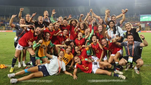 FIFA U-17 Women's World Cup: Defending champions Spain beat Germany, to meet Colombia in final FIFA U-17 Women's World Cup: Defending champions Spain beat Germany, to meet Colombia in final