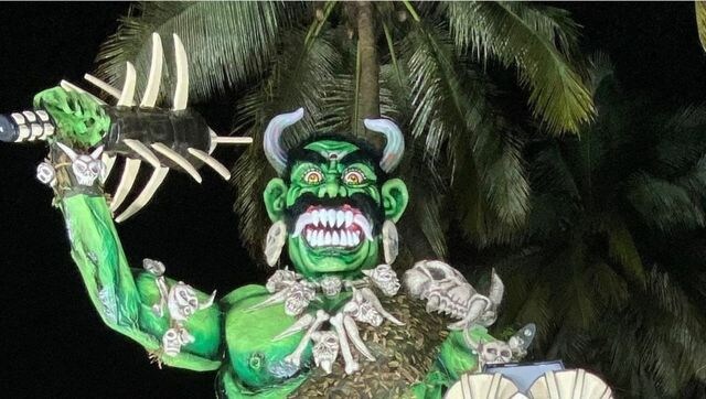 Goans celebrate Diwali by burning effigies of demon Narakasur; CM Sawant appeals for pollution-free festival Goans celebrate Diwali by burning effigies of demon Narakasur; CM Sawant appeals for pollution-free festival