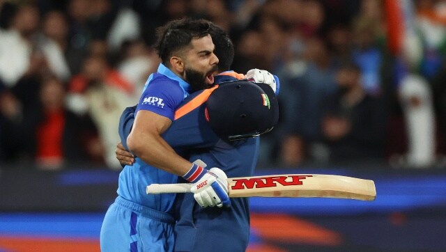 “It’s a surreal atmosphere, I have no words, no idea how that happened. I am really lost for words,” Virat Kohli said after his match-winning knock. AP “It’s a surreal atmosphere, I have no words, no idea how that happened. I am really lost for words,” Virat Kohli said after his match-winning knock. AP